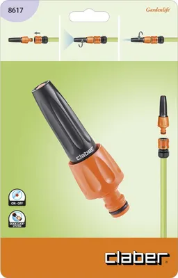 Immagine prodotto di ugelli a getto claber®: opzioni di regolazione versatili per l'irrigazione del giardino