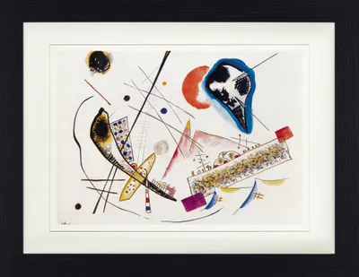 Produktbild von Wassily Kandinsky Gerahmtes Bild Mit Edlem Passepartout | Wand-Bilder | Im Bilderrahmen - Lyrische Komposition, 1922 (30 x 40 cm)