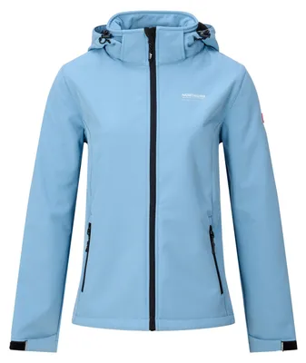 Produktbild von Nordberg Ingrida Softshelljacke Damen - Hellblau - Größe 4XL