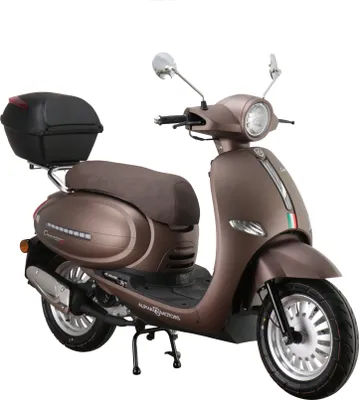 Produktbild von Motorroller Cappucino 50 ccm 45 km/h EURO 5 mattbraun inkl. Topcase