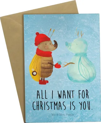 Produktbild von Mr. & Mrs. Panda Beileidskarte Nachtfalter Schneemann - Eisblau - Geschenk, Weihnachtsgruß, Weihnachten, Schnee, Grußkarte, einladungskarten, osterkarten, Winter