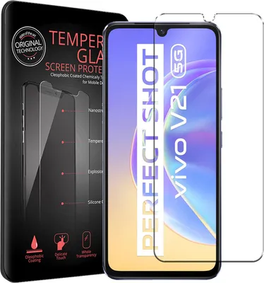 Produktbild von 2x Schutzfolie für Vivo V21 5G Handyfolie Panzer Schutz Glas Folie Displayschutz