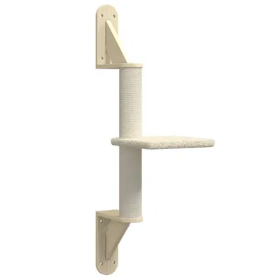 Obrázok produktu pre Škrabadlo s nástenným škrabadlom krémové 85,5 cm