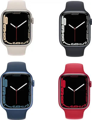 Produktbild von Apple Watch Series 7 GPS, 45mm Aluminiumgehäuse, Farbe:Silber