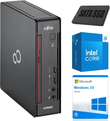 Produktbild von Komputer PC Fujitsu ESPRIMO Q958 Microslim | Intel i5-9500T | 8 GB DDR4 | 256 GB SSD | Win10 | Klasa A