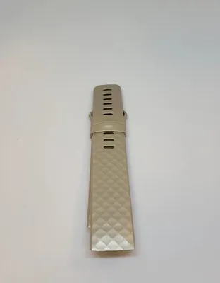 Obrázok produktu pre Jumada – Náramok zo silikónu – Športový náramok – Vhodný pre Fitbit Charge 3 a 4 – Veľkosť ML – Farba: champagňová