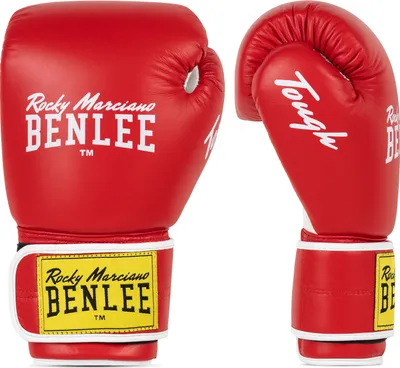 Produktbild von Boxhandschuhe aus Leder TOUGH Red/White 16 oz BENLEE