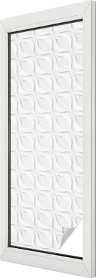 Obrázok produktu pre Vitrážová fólia na okno - 146x50 cm - vitrážový vzor - nepriehľadná dekoratívna fólia na ochranu súkromia - samolepiaca, ochrana proti UV žiareniu - vlnité tvary