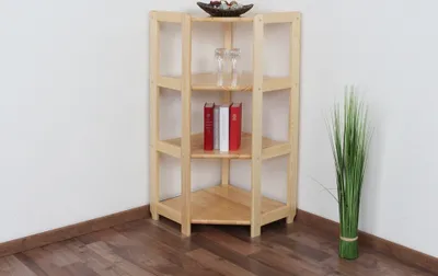Produktbild von Regal - 74 cm breit, Kiefer Holz-Massiv, Farbe: Natur