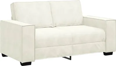 Produktbild von 2-Sitzer-Sofa Creme 120 cm Samt