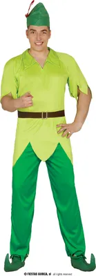 A man wearing a Peter Pan costume.