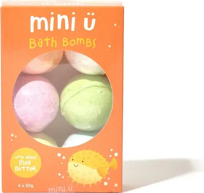 Produktbild von Mini U Badebomben für Kinder - buntes Badespielzeug Set