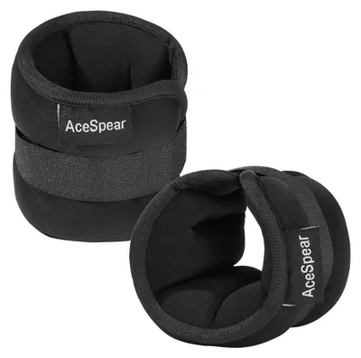 Immagine prodotto di Bracciali con pesi AceSpear, 1,5 kg, pesi per gambe e braccia, ideali per uomini e donne, versatili per il fitness.