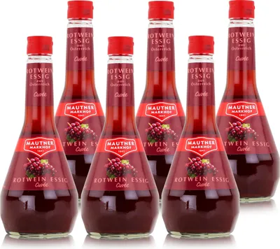 Produktbild von Mautner Rotwein Essig Cuvée 0,5L - Essig aus Österreich (6er Pack)