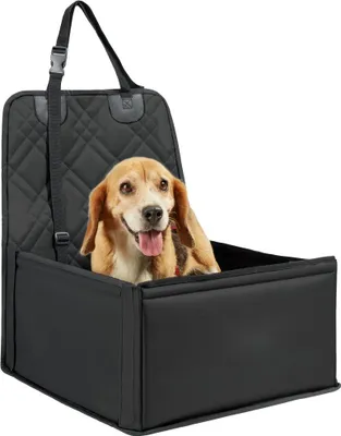 Obrázek produktu pro Autosedačka pro psy na přední a zadní sedadlo - Zadní lavice pro psy - 45x45x55 cm - Černá - Ideální pro cestování s domácími mazlíčky