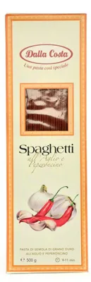 Image de Spaghetti à l'ail et au piment, 500 g - Dalla Costa