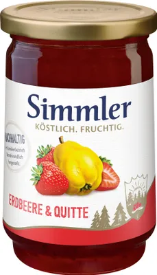 Produktbild von Simmler Quitten-Erdbeer-Konfitüre 450g