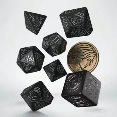 Obrázok produktu pre Kocky Zaklínač - The Obsidian Star (7 ks)