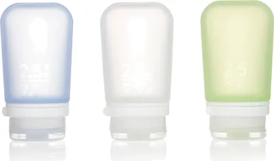 Produktbild von humangear 'GoToob+' 3er Pack, 74 ml, transp./grün/blau