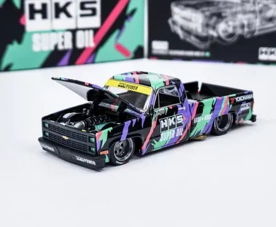 Produktbild von CHEVROLET SILVERADO KAIDO HKS V1 1980 - KaidoHouse/Mini GT 1:64