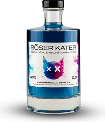 Image de BÖSER KATER Handcrafted Two Faced Gin 40% Vol. 0,5l
