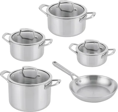 Produktbild von Ninja EverClad 5-teiliges Set aus Edelstahl, Suppentöpfe, Pfanne