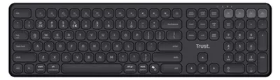 Zdjęcie produktu dla Trust Vaiya, Pełnowymiarowy (100%), Bezprzewodowy, RF Wireless + Bluetooth, QWERTZ, Czarny