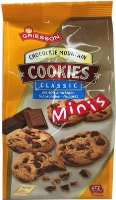 Image de GRIESSON Chocolate Mountain Classic Cookies Mini biscuits sablés 125g