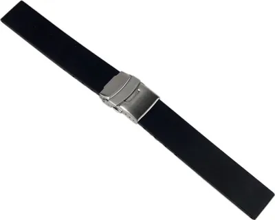 Produktbild von Minott Ersatzband Uhrenarmband Silikon Band 22mm schwarz 19911S