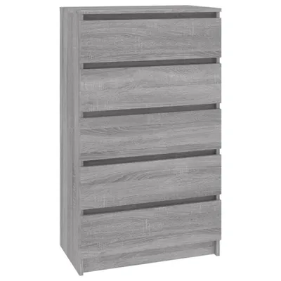 Immagine prodotto di Cassettiera Grigio Sonoma 60x36x103 cm in Legno Multistrato