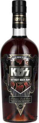 Image de Kiss Detroit Rock Premium Dark Rum 45% Vol. 0,7l