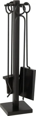 Produktbild von J-Line Kaminbesteck Metall Schwarz