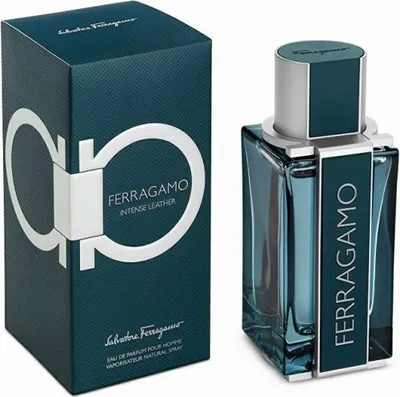 A product shot of a perfume bottle and its box.