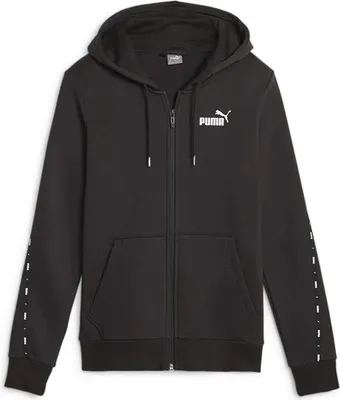 Produktbild von Puma Ess Tape Fl Reißverschlusspullover Schwarz XS Damen Schwarz XS