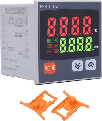 Obrázek produktu pro Digitální regulátor teploty s reléovým výstupem a termostatem pro ohřívací lisy 100–240 V