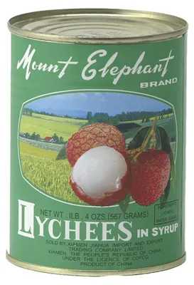 Zdjęcie produktu dla Mount Elephant Chińskie liczi słodzone i konserwowane w syropie 567g