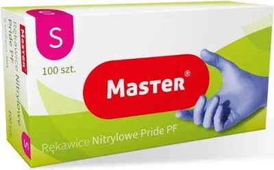 Obrázek produktu pro Rękawice Nitrylowe Niebieskie Master Pride Rozmiar S