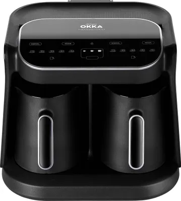 Produktbild von Arzum Okka Grandio 1400W Duo Mokka-Kaffeemaschine Schwarz, Silber Fassungsvermoegen Tassen=10 Display