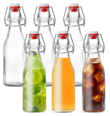 Produktbild von Set mit 6 Glasflaschen à 250 ml mit Schraubverschluss