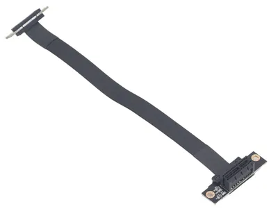 Zdjęcie produktu dla Przedłużacz PCIe 3.0 1x do 1x, 8 Gb/s, 20 cm, pod kątem 90 stopni, przedłużacz PCIe 3.0 1x do kart graficznych i dźwiękowych