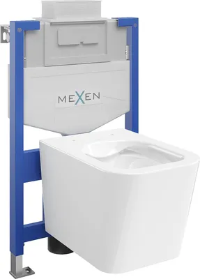Image de Mexen Kit WC sur pied Felix XS-U avec cuvette Teo, Blanc - 6853385XX00