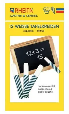 Produktbild von Wandtafelkreiden eckig 12ST weiß