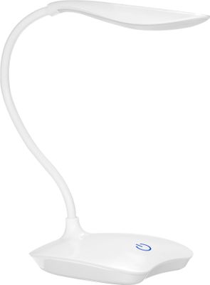 LED Schreibtischlampe, 3 dimmbare Helligkeit, Touch-Steuerung, 360° flexiblem drehbarem Kopf, ultraleicht augenschonende Tischleuchte wiederaufladbar, fuer Lernen, Lesen, Arbeiten, Camping