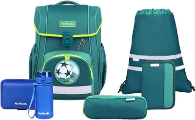 Image de McNeill sac d'école Bravo Schoolbag Set 9 pièces Petrol bleu pétrole
