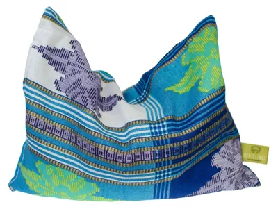 Produktbild von Kräuterkissen Schlafkissen Erkältung Miniblings 26x18cm blau Muster Wellness