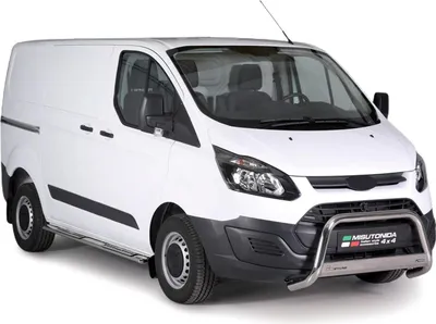 Image de Marchepieds Latéraux pour Ford Transit Custom L1 2013-2017 Acier Inoxy Argent