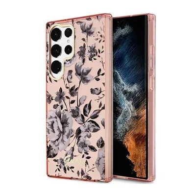 Produktbild von Guess Guhcs23Lhcfwsp S23 Ultra S918 Hülle - Pink Flower Kollektion