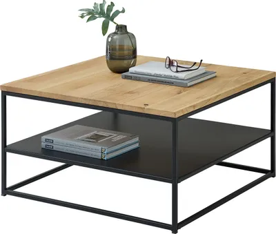 Obrázek produktu pro Couchtisch >Tilda< in Eiche, Eiche massiv - 75x40x75cm (BxHxT)