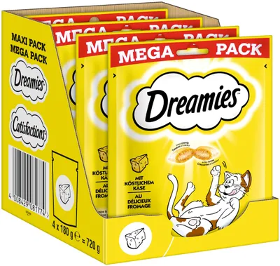 Zdjęcie produktu dla Dreamies Classic | Cat Snacks Przysmaki dla kotów z serem 4x180g