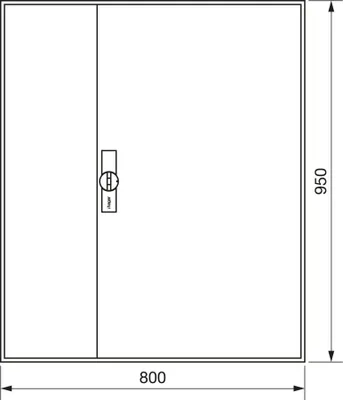 Produktbild von Hager Zählerschrank,universZ 950x800x205,IP44 ZB23S